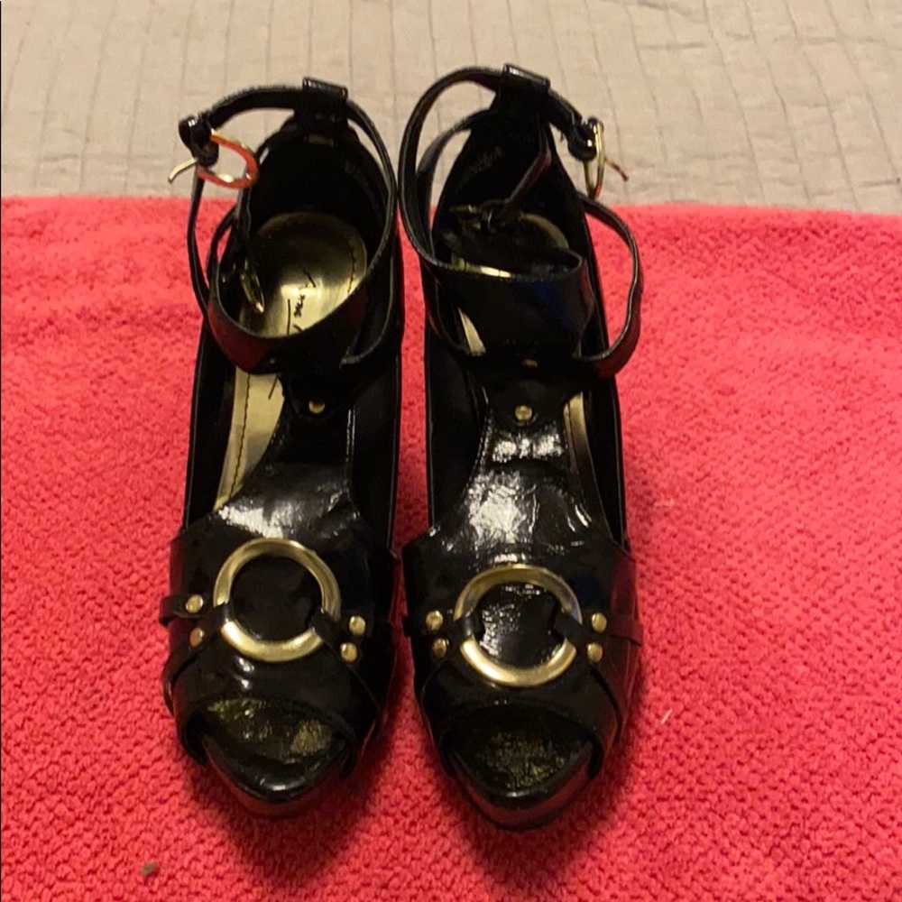 Black PeepToe Heels